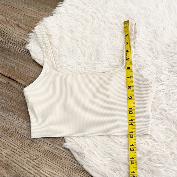 Aerie Scoop Bikini Tankini Swim Ribbed Top XXS - Picture 3 of 9